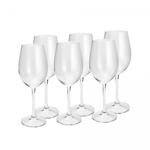 TACA CRISTAL BOHEMIA VINHO TINTO 350ML C/6UN 94535