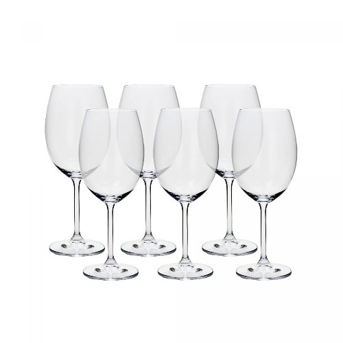 CJ C/6UN TAÇAS CRISTAL BOHEMIA 580ML 19204 C/6 UN