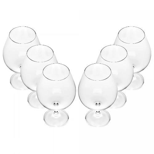 CJ 6UN TACAS CRISTAL BOHEMIA CONHAQUE 690ML 53289