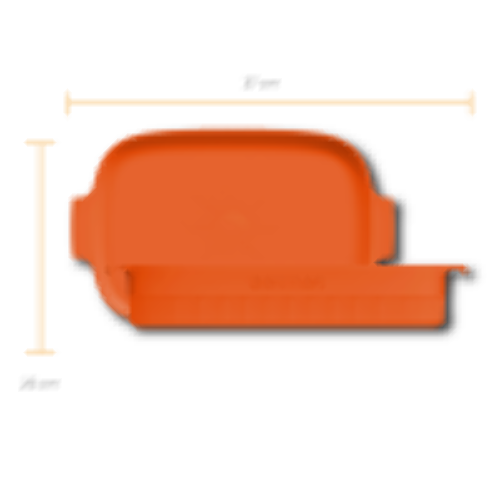 Assadeira/Travessa /Porcelana Laranja 37*26*7cm /5000ml
