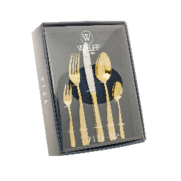 FAQUEIRO 30PC ACO INOX PISA DOURADO