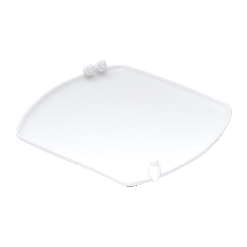 PRATO DE PORCELANA P/PAO BIRDS WOLFF 22,5X18CM 17235