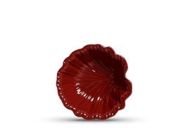 TIGELA GRANDE RELEVO CERÂMICA VERMELHO 33,5*8,5