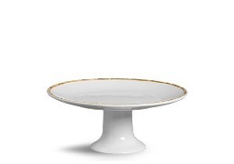 PRATO BOLO C/ BASE CERÂMICA BAMBU 33cM