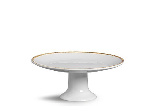 PRATO BOLO C/ BASE CERÂMICA BAMBU 33cM